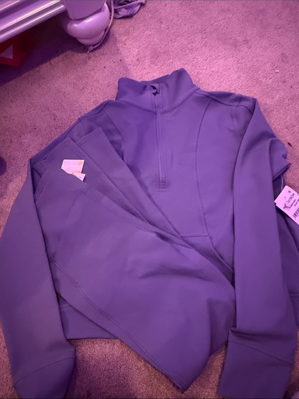 Zella Blue Girls Matching Pullover and Leggings Set